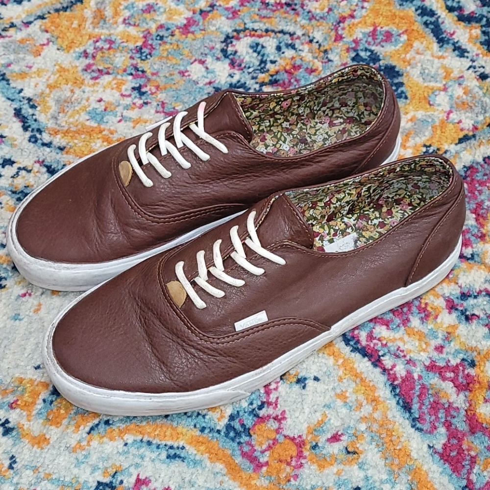 Brown Leather Vans